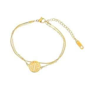18k Anklet Gold Plated Stainless Steel